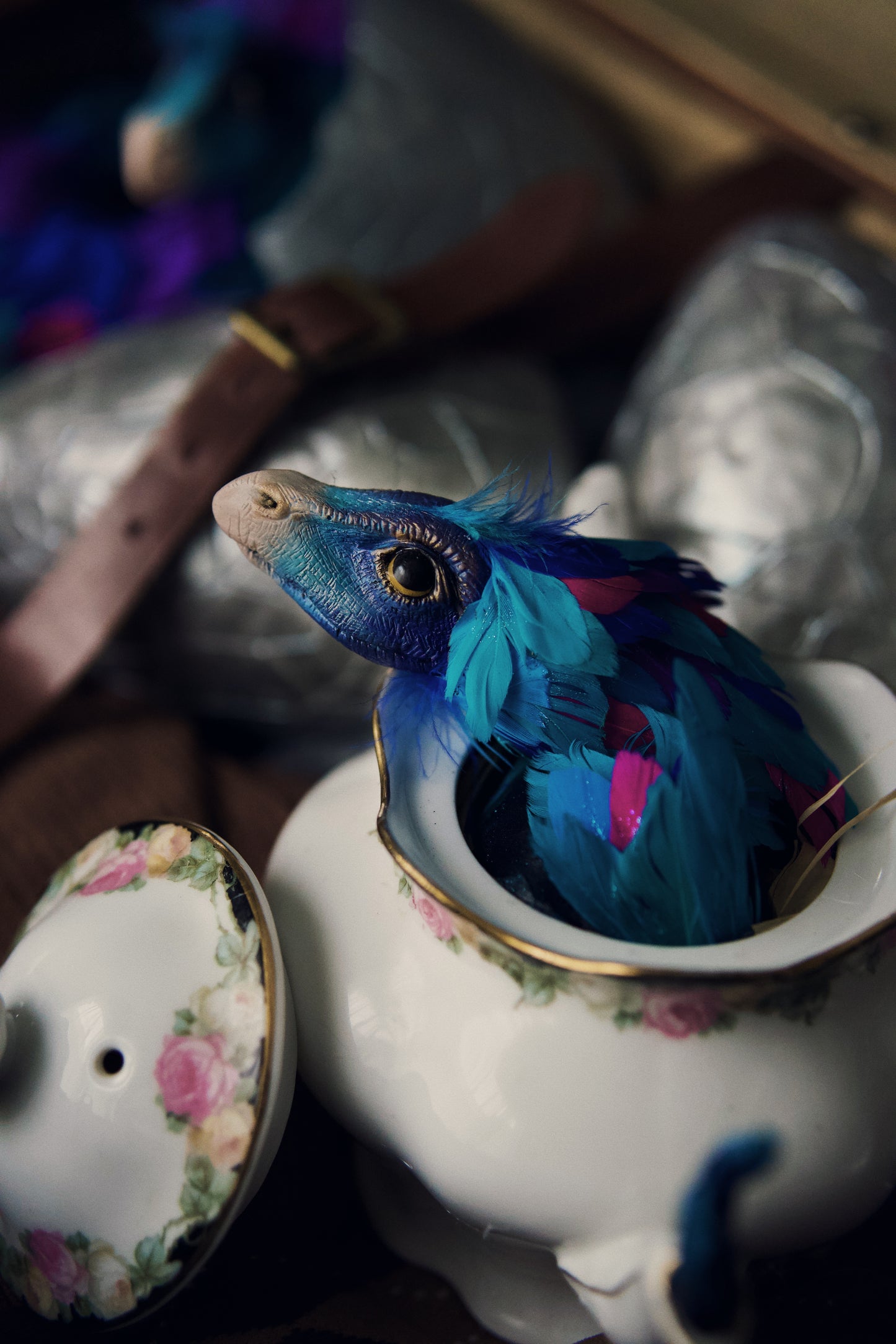 Occamy in Vintage Teapot