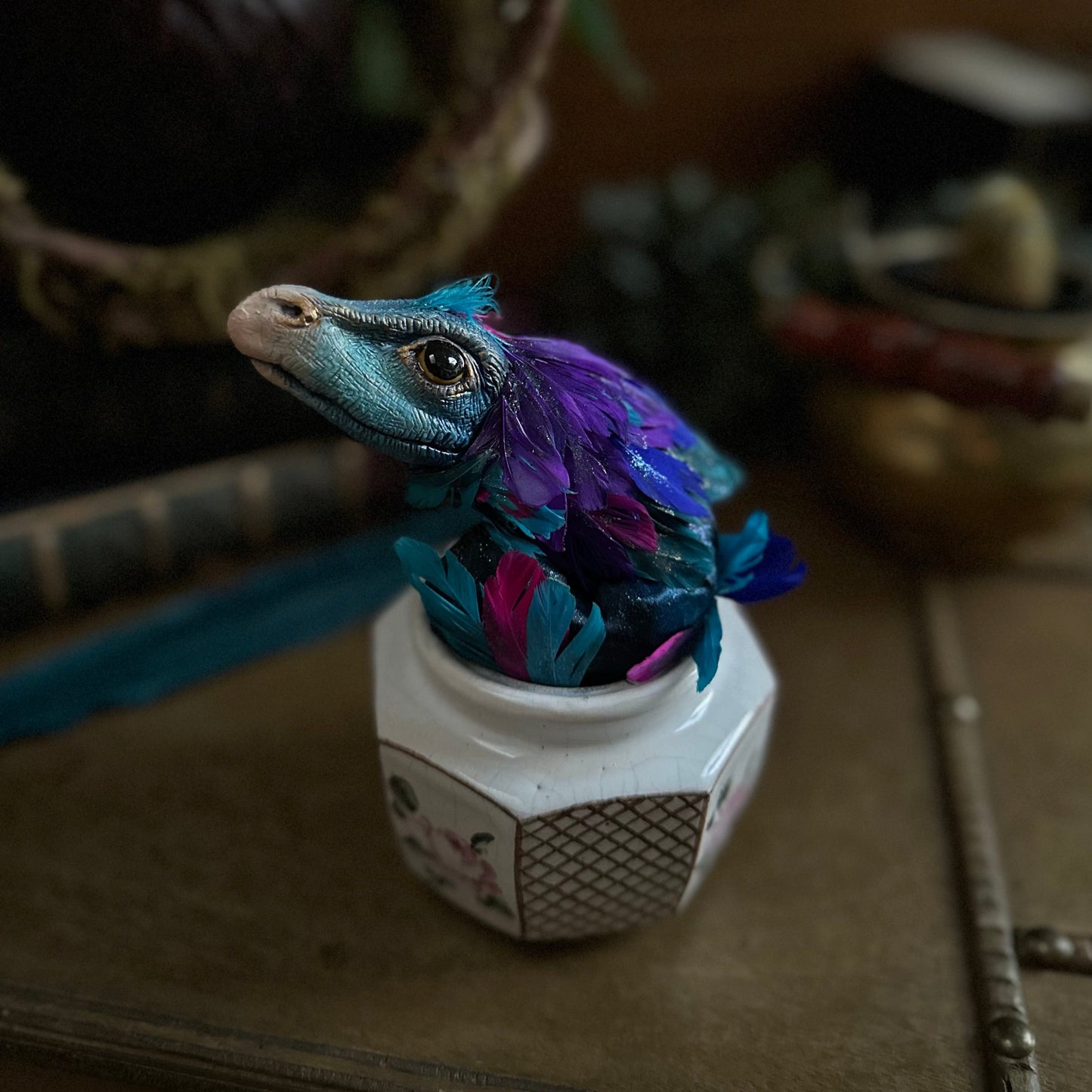 Occamy in Vintage Teapot