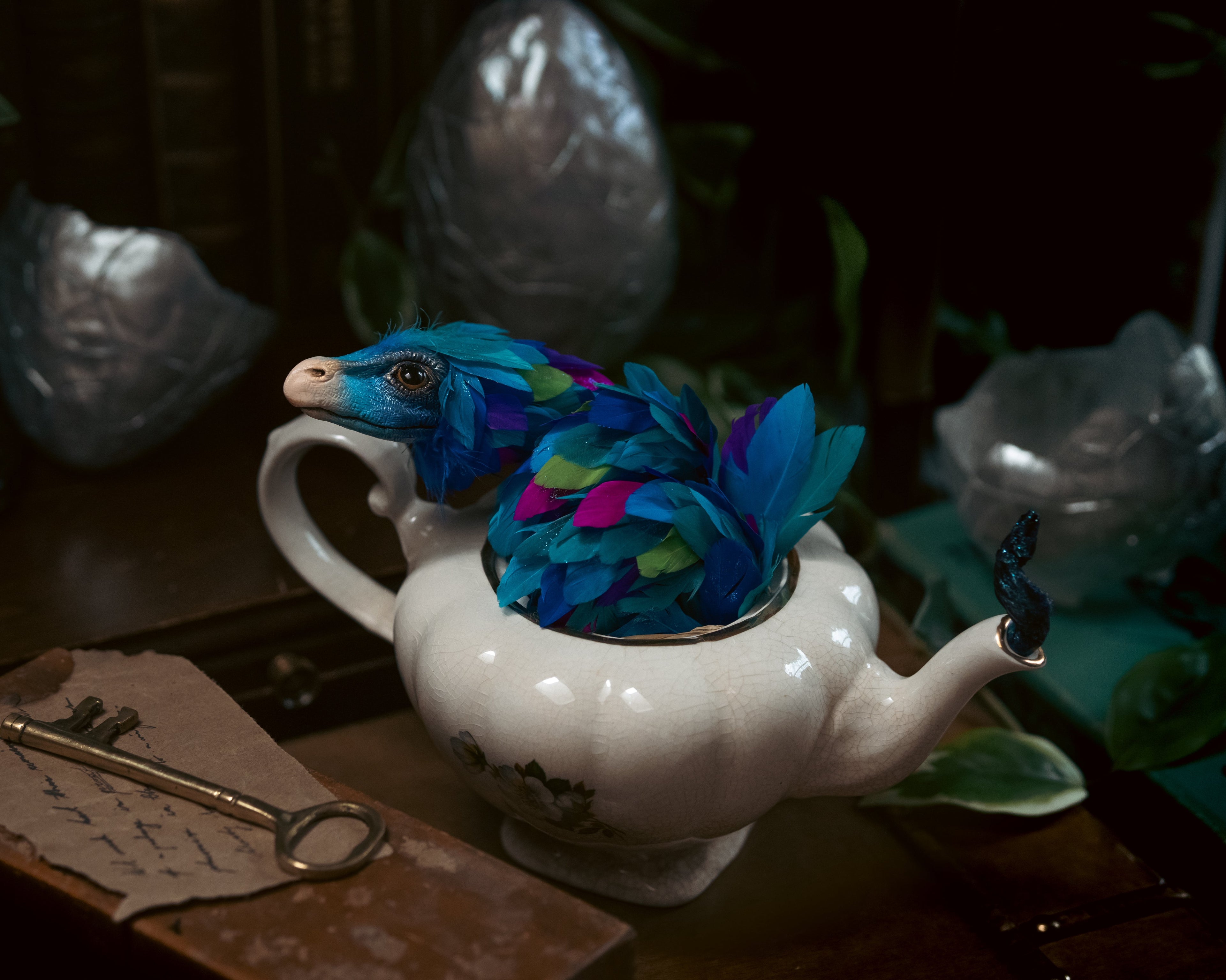 Occamy in Vintage Teapot