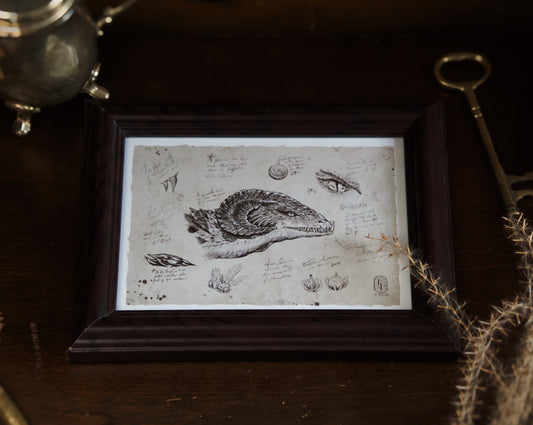 5x7 Dragon Print: Peruvian Viper Tooth