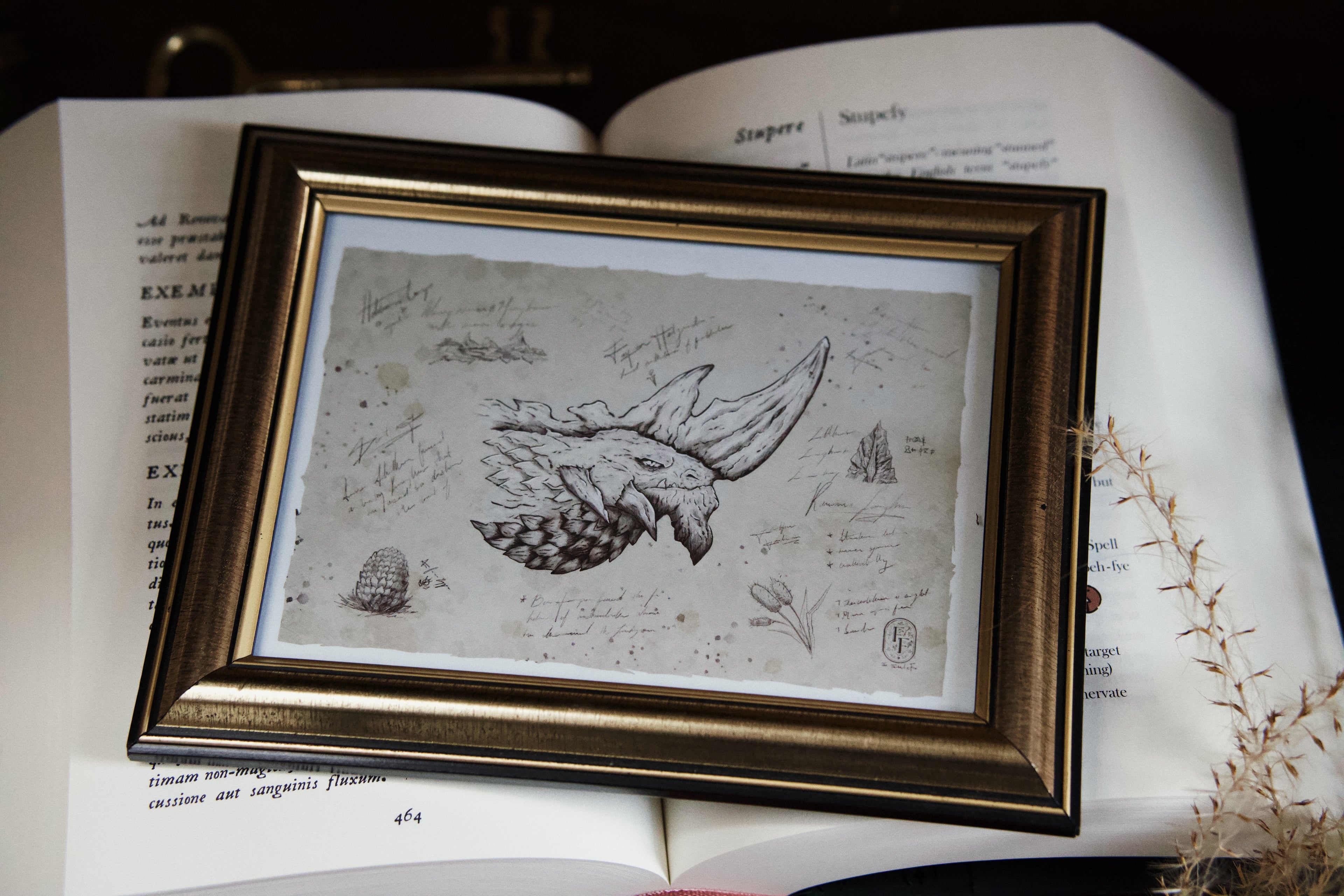 5x7 Dragon Print: Romanian Longhorn